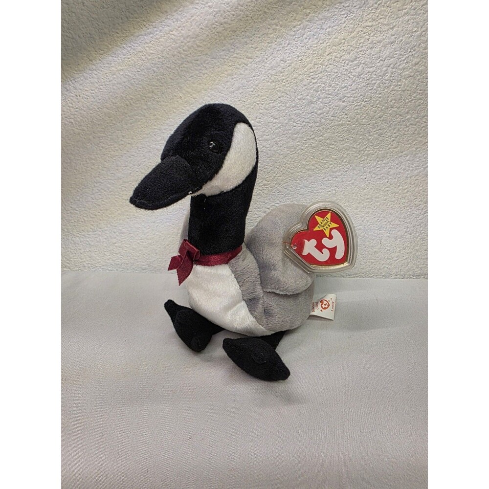 Ty Beanie Baby โLoosy" Canadian Goose Plush Vintage 1998 with tags